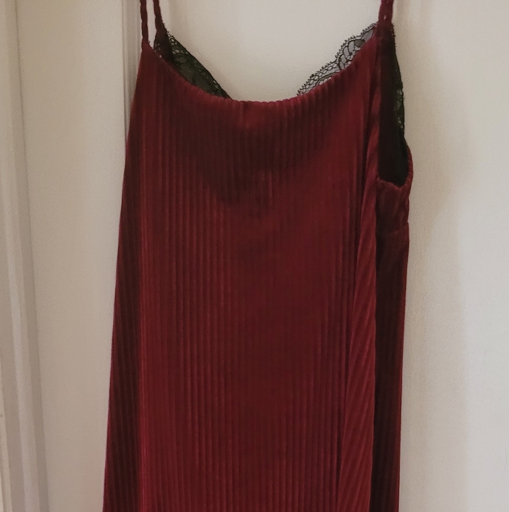 Cresent red long dress
